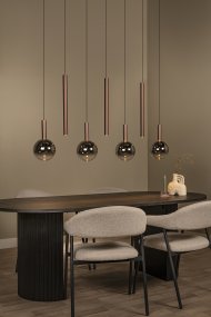 Jamsine 137cm Cuivre De Lucide - L'&eacute;clairage LED int&eacute;gr&eacute; offre une temp&eacute;rature de couleur r&eacute;glable de 2200 &agrave; 3300 K gr&acirc;ce &agrave; un commutateur DIP lors de l'installation.