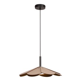 Blomster Ø47 Taupe De Lucide - La suspension d&eacute;corative en bois Flowers, dans une douce teinte taupe, cr&eacute;e une ambiance chaleureuse et harmonieuse dans n'importe quelle pi&egrave;ce.