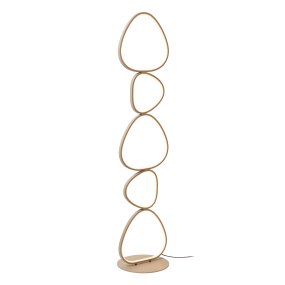Samling Beige De Lucide - Le lampadaire est fourni avec un c&acirc;ble noir de 1,2 m&egrave;tre et une prise secteur.