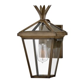 Palma Bronze lampe d’extérieur De Elstead Lighting - Fabriqué en aluminium avec du verre transparent, Palma offre à la fois durabilité et une touche de charme à l'ancienne, parfait pour une utilisation en extérieur.