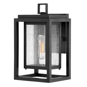Republic 30cm Noir De Elstead Lighting - Fabriqu&eacute;e en mat&eacute;riau composite noir r&eacute;sistant aux intemp&eacute;ries, elle est prot&eacute;g&eacute;e contre la d&eacute;coloration, la rouille et la corrosion.