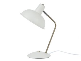 Hood 38cm Blanc lampe de bureau De Leitmotiv - Parfaite sur un bureau ou une table de chevet, elle constitue à la fois une source de lumière pratique et un élément décoratif raffiné.
