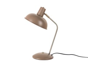 Hood 38cm Brun lampe de bureau De Leitmotiv - Parfaite sur un bureau ou une table de chevet, elle sert à la fois de source de lumière pratique et d'élément décoratif raffiné.