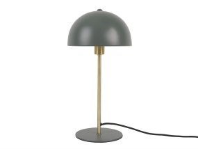 Bonnet 40cm Vert De Leitmotiv - La lampe de table Bonnet en métal allie un design rétro à une touche de modernité.