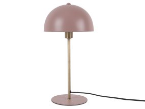 Bonnet 40cm Rose De Leitmotiv - La lampe de table Bonnet en m&eacute;tal allie un design r&eacute;tro &agrave; une touche de modernit&eacute;.