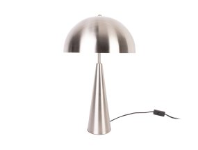 Sublime 50cm Acier brossé De Leitmotiv - La lampe est fournie avec un câble noir de 1,75 m, un interrupteur et une prise.