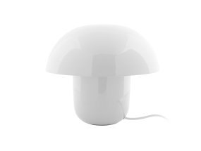 Mushroom 25cm Blanc De Leitmotiv - L'abat-jour diffuse une lumière douce et non éblouissante vers le bas, créant ainsi une ambiance agréable et feutrée.