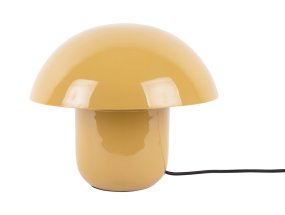 Mushroom 25cm Jaune De Leitmotiv - Son d&ocirc;me diffuse une lumi&egrave;re douce et non &eacute;blouissante vers le bas, cr&eacute;ant ainsi une ambiance chaleureuse et agr&eacute;able.