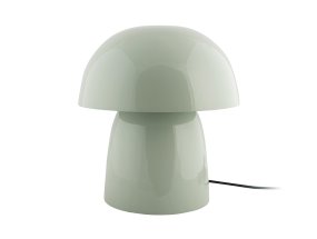 Masivo Seta 34cm Vert lampe de table De Leitmotiv - Ses dimensions généreuses et sa forme de champignon aux courbes douces lui confèrent une présence à la fois apaisante et expressive.