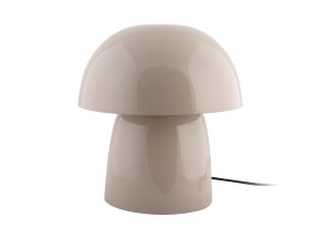 Masivo Seta 34cm Beige lampe de table De Leitmotiv - Ses dimensions généreuses et sa forme de champignon aux courbes douces lui confèrent une présence à la fois apaisante et expressive.