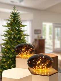 Sten 15cm Brun lampe de table De Pixie Design - Il est &eacute;quip&eacute; d'une minuterie et d'un variateur pratique &agrave; 5 niveaux pour r&eacute;gler la lumi&egrave;re selon les besoins, ce qui le rend parfait &agrave; la fois comme &eacute;clairage de travail et comme &eacute;clairage de soir&eacute;e confortable.