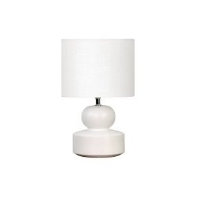 Muschi 36cm Blanc De Nordic Lighting - Livr&eacute;e avec un c&acirc;ble en plastique blanc de 1,8 m de long, un interrupteur et une prise.