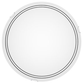 Lexington Ø35 Blanc plafonnier De Cottex - Le plafonnier Lexington en m&eacute;tal et verre est un luminaire moderne et &eacute;l&eacute;gant avec un variateur int&eacute;gr&eacute; &agrave; 3 niveaux qui peut &ecirc;tre facilement contr&ocirc;l&eacute; via un interrupteur mural standard.