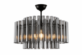 Lancaster Ø54 couleur fumée cristal De Lampan - Le plafonnier Lancaster allie &eacute;l&eacute;gance moderne et design exclusif.