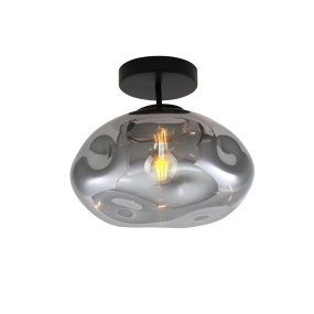 Iformo Ø35 Noir/Fumé plafonnier De Nordic Lighting - Iformo est un plafonnier &eacute;l&eacute;gant qui baigne la pi&egrave;ce d'une lumi&egrave;re douce et chaleureuse.