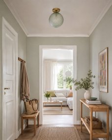 Korridor Ø25 Vert plafonnier De Lampan - Corridor est un plafonnier &eacute;l&eacute;gant qui allie mat&eacute;riaux classiques et style d&eacute;coratif.