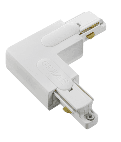 Connecteur En L (MALT Int.) Blanc De Belid - Connecteur en L avec mise &agrave; la terre interne pour rails monophas&eacute;s Belids.