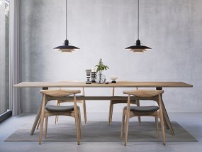 Primus I Ø43 Denim foncé/laiton suspension De Belid - Elle convient parfaitement à la cuisine ou au-dessus d'une table à manger.