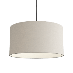 Soft Ø57 Laine blanche suspension De Belid - Soft est une suspension en tissu de laine de Pagunette qui possède des propriétés ignifuges et absorbantes acoustiques.