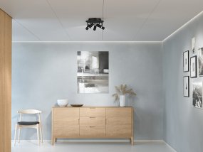 Cato 5 Noir mat De Belid - La série Cato comprend des lampadaires, des spots, des lampes de table et des appliques murales.