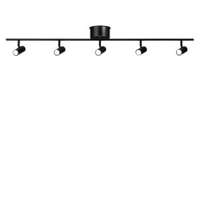 Cato 5 Noir mat spot De Belid - La série Cato comprend des lampadaires, des spots, des lampes de table et des appliques murales.