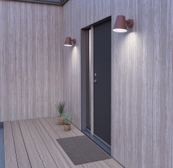 Mist Structure de la rouille lampe d’extérieur De Belid - Le corps en verre opale int&eacute;gr&eacute; assure une bonne r&eacute;partition de la lumi&egrave;re tout en prot&eacute;geant la source lumineuse.