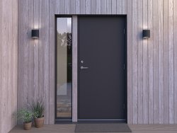 Sinne Texture noire De Belid - Avec une lumière dirigée vers le haut et vers le bas, Sinne offre une image lumineuse très efficace sur les façades.