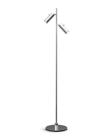 Pipeline 2 Chrome lampadaire De Herstal - Pour un confort optimal, Pipeline est &eacute;quip&eacute; d'un c&acirc;ble de 2 m&egrave;tres offrant une grande flexibilit&eacute; d'installation.