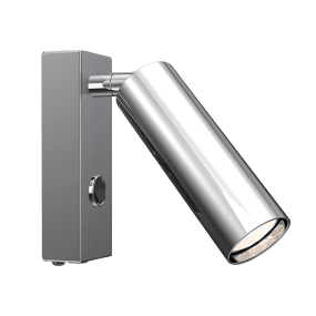 Pipeline Chrome lampe de lecture De Herstal - Installez-la dans la chambre, o&ugrave; sa lumi&egrave;re cibl&eacute;e et pr&eacute;cise est parfaite pour la lecture ou pour cr&eacute;er une ambiance chaleureuse.