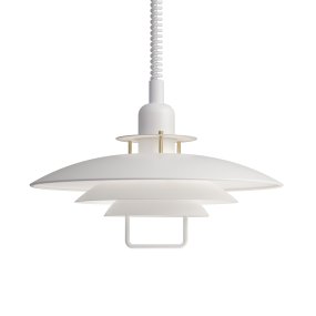 Primus II Ø43 Blanc mat/laiton suspension De Belid - Primus est une suspension de cuisine populaire avec un design intemporel qui a été adapté aux tendances au fil des ans.