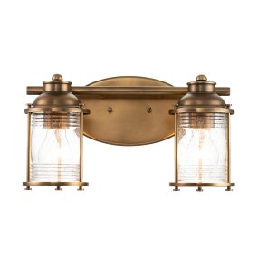 Ashland Bay 36cm Laiton lampe de salle de bain De Elstead Lighting - Ashland Bay est une lampe de salle de bain élégante et classique qui allie robustesse et design intemporel.