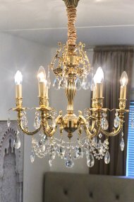 Versailles Ø55 Laiton antique suspension De Aneta Lighting - Nous vous recommandons de le placer au-dessus de la table à manger ou dans le salon, où il attirera assurément tous les regards en plus de fournir un bon éclairage !