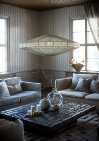 Alba Abat-Jour S/Suspension Ø115 Vert De Alde & Lind - Alba peut &ecirc;tre utilis&eacute; comme suspension ou plafonnier, selon la lampe avec laquelle vous l'associez.
