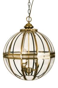 Tsar Ø40 Laiton suspension De Aneta Lighting - Tsar est un plafonnier élégant en laiton massif et verre à facettes.