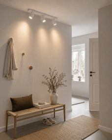 Crux 3 Blanc spot De Nordic Lighting - Installez-le dans le couloir, la cuisine ou la chambre.