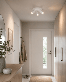 Crux 3 Blanc spot De Nordic Lighting - Installez-le dans le couloir, la cuisine ou la chambre.