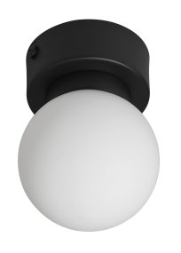 Sandhamn Ø7 Noir lampe de salle de bain De Armaturhantverk - Le plafonnier de salle de bain Sandhamn est une solution d'&eacute;clairage &eacute;l&eacute;gante et fonctionnelle qui ajoute une touche luxueuse &agrave; votre salle de bain.