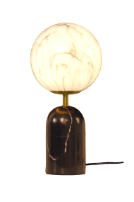 Pierre 42cm Noir et blanc lampe de table De Aneta Lighting - Pierre trouve parfaitement sa place sur une table d'appoint, un bureau ou pr&egrave;s d'une fen&ecirc;tre.