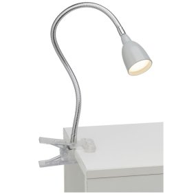 Anthony Gris lampe à pince De Brilliant - La lampe &agrave; pince Anthony est une solution d&#39;&eacute;clairage pratique et flexible, id&eacute;ale pour les espaces restreints, comme les bords de table ou les &eacute;tag&egrave;res.