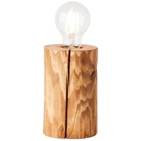 Trabo 15cm Bois lampe de table De Brilliant - L'alliance du bois et de la technologie moderne crée une ambiance naturelle et intemporelle, faisant de cette lampe un élément décoratif de votre intérieur.