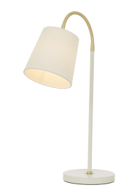 Ljusdal 50cm Blanc lampe de bureau De Aneta Lighting - Le bras flexible permet de diriger facilement la lumière là où vous en avez besoin, faisant de Ljusdal un choix fonctionnel et élégant pour votre maison.