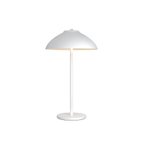 Vali 40cm Blanc De Belid - Vali est une lampe de table &eacute;l&eacute;gante en m&eacute;tal blanc mat, au design doux et harmonieux.