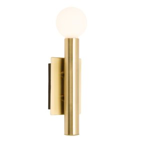 Lucky 25cm Laiton antique applique murale De Brilliant - Lucky est une élégante applique murale qui peut aussi bien servir de complément à l'éclairage d'une pièce que de luminaire d'ambiance décoratif.