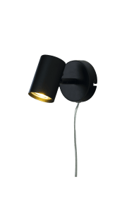 Hugin Noir lampe de lecture De Aneta Lighting - Peut &ecirc;tre combin&eacute; avantageusement avec nos autres luminaires de la famille Hugin.