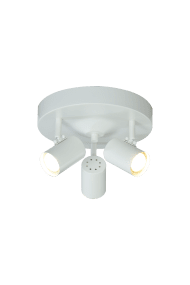 Hugin 3 Blanc spot De Aneta Lighting - Le spot pratique Hugin avec ses trois têtes lumineuses réglables vous permet d'orienter facilement la lumière selon vos souhaits.