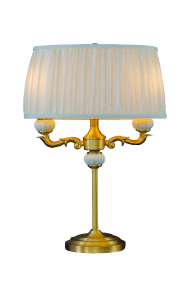 Toulouse 55cm Or lampe de table De Aneta Lighting - La lampe de table Toulouse s&eacute;duit par son design classique et &eacute;l&eacute;gant, rehauss&eacute; de d&eacute;tails d&eacute;coratifs et d'une finition dor&eacute;e raffin&eacute;e.