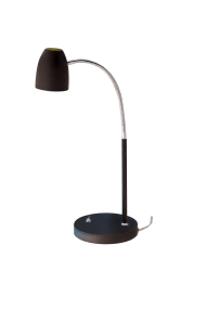 Sandnes 44cm Noir lampe de bureau De Aneta Lighting - Son design intemporel est facile à positionner et son bras flexible pratique permet d'orienter facilement la lumière.