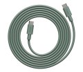 Cable 1 USB C to USB C Charging Cable, 2m Vert De Avolt - Le c&acirc;ble 1 USB-C vers USB-C d'Avolt combine une charge puissante avec un design scandinave &eacute;l&eacute;gant.
