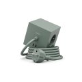 Square 1 with 30W Dual USBC & Magnetic base, 3m Vert De Avolt - Multiprise au design élégant d'Avolt avec un long câble en PVC, un cube en plastique recyclé et une plaque magnétique sur le fond pour l'accrocher au mur.