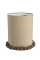 Lampshade Cylinder Fringe Ø22 Nature De Alde & Lind - Sa forme droite facilite son placement et s'adapte aux intérieurs modernes, classiques et d'inspiration rétro.